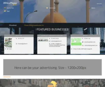 Groupe2H.com(Yellow Pages and white directory in Africa) Screenshot