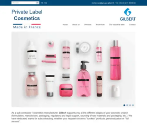 Groupebatteur-CCM.com(Private Label Cosmetics) Screenshot