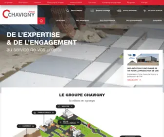 Groupechavigny.fr(Groupe Chavigny propose aux professionnels et particuliers pour votre chantier) Screenshot