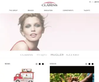 Groupeclarins.com(Groupe Clarins) Screenshot