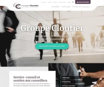 Groupecloutier.com(Tous les services financiers en assurance et investissement) Screenshot