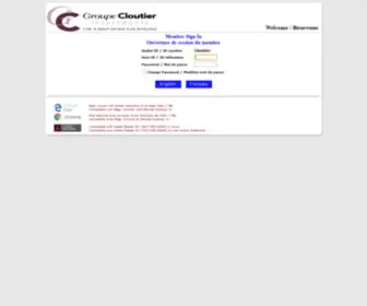 Groupecloutierinvestissement.com(W.connect Version 20.09.16) Screenshot