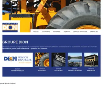 Groupedion.ca(Groupe Dion) Screenshot