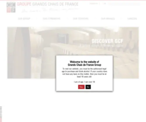 Groupegcf.com(GCF Group (Grands Chais de France)) Screenshot