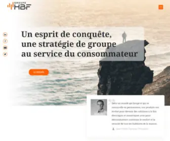 Groupehbf.com(Page d'accueil Groupe HBF) Screenshot