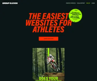 Groupeleven.co(Websites for Athletes) Screenshot