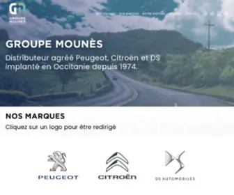 Groupemounes.com(Groupe Mounès) Screenshot