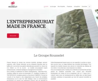Grouperousselet.com(Page d'accueil) Screenshot