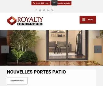 Grouperoyalty.com(Fabricant de portes et fenêtres à Montréal) Screenshot