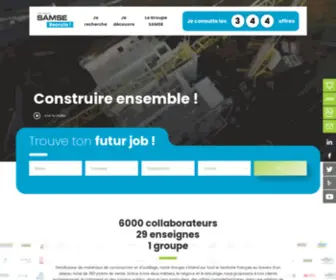 Groupesamserecrute.fr(Groupe SAMSE Recrute) Screenshot