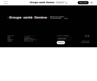 Groupesida.ch(Groupe sida Genève) Screenshot