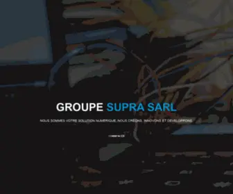 Groupesupra.com(GROUPE SUPRA Sarl GROUPE SUPRA SARL) Screenshot