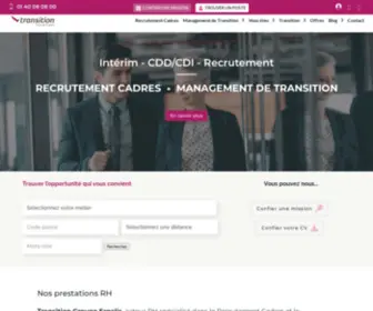 Groupetransition.com(Recrutement Cadres et Experts) Screenshot