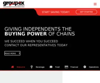 Groupex.com(Groupex Systems Canada Inc) Screenshot