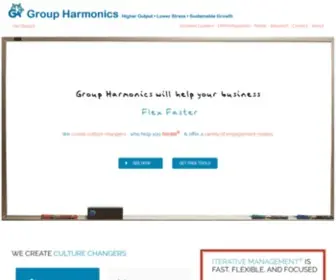 Groupharmonics.com(Group Harmonics) Screenshot