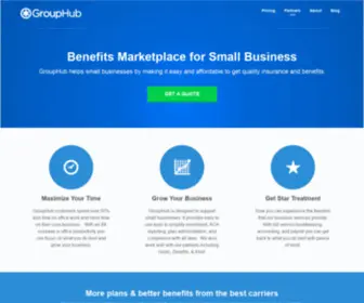 Grouphub.io(GroupHub affordable health insurance for small business) Screenshot