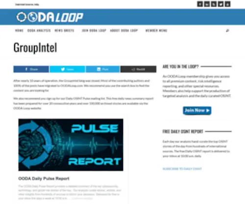 Groupintel.com(OODA Loop) Screenshot