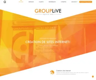 Grouplive.net(Agence web Vannes) Screenshot