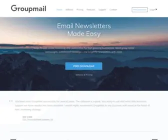 Groupmail.io(Email Newsletter Software) Screenshot