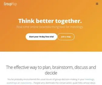 Groupmap.com(Collaborative Brainstorming & Group Decision) Screenshot