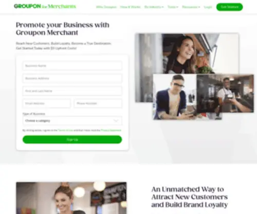 Grouponworks.com(Find out how Groupon delivers business growth and) Screenshot