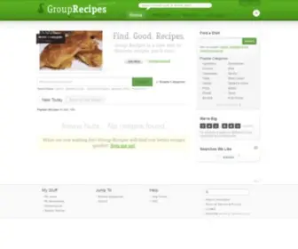 Grouprecipes.com(Group Recipes) Screenshot
