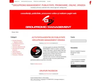 Groupromo.ro(Agentia groupromo management promovare si publicitate online oradea) Screenshot