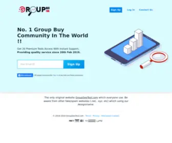Groupseotool.com(GroupSeoTool groupbuy) Screenshot