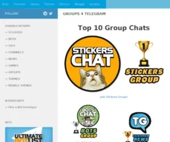 Groupsfortelegram.com(Groups 4 Telegram) Screenshot