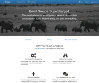 Groups.io(Powerful Email Groups & Collaboration Platform) Screenshot