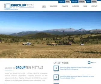 Grouptenmetals.com(Stillwater Critical Minerals) Screenshot