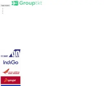 Grouptkt.com(Flight booking) Screenshot