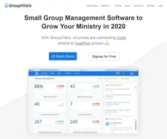 GroupVitals.com(Small Group Management Software) Screenshot