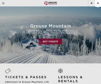 Grousemountain.com(Grouse Mountain) Screenshot