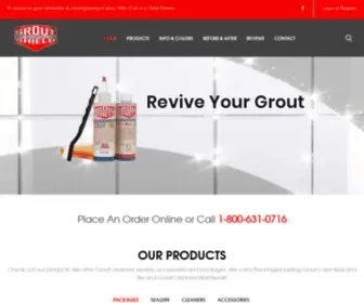 Groutshields.com(Grout Shield) Screenshot