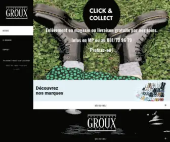 Groux.be(Chaussure Groux) Screenshot