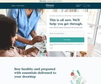 Grove.co(Cleaning & Household Products for a Sustainable Home) Screenshot