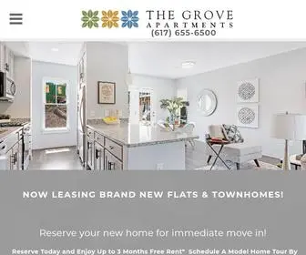 Groveatolmsted.com(Boston Apartments) Screenshot