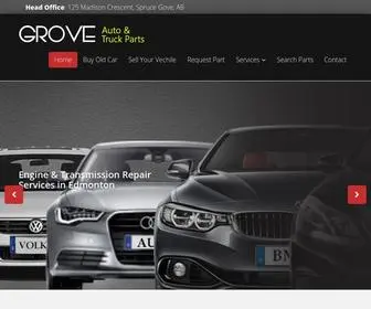 Groveautowrecking.com(Used Auto Parts) Screenshot