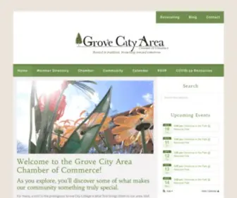 Grovecityareachamber.com(Grove City Area Chamber of Commerce) Screenshot