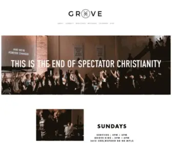 Grovecommunitychurch.com(Grove Community Church) Screenshot