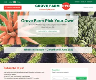 Grovefarmpyo.co.uk(Grove Farm PYO) Screenshot