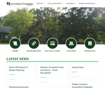 Grovelandtownship.net(Groveland Township) Screenshot