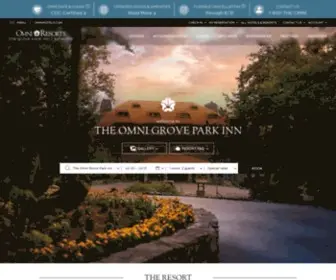 Groveparkinn.com(Resorts in Asheville) Screenshot