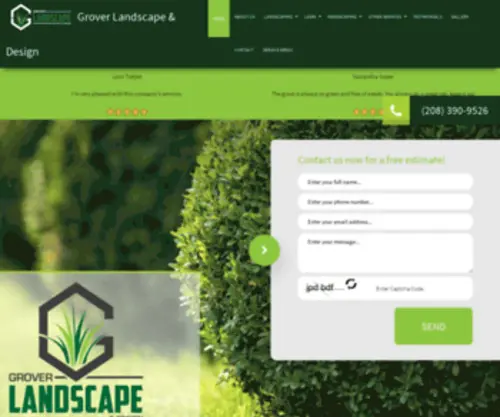 Groverscapes.com(Paving Contractor) Screenshot