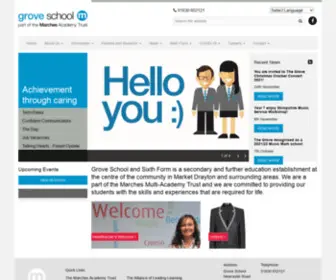 Groveschoolmarketdrayton.co.uk(Grove School and Sixth Form) Screenshot