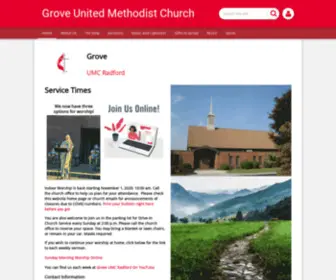 Groveumcradford.com(News and Upcoming Events) Screenshot