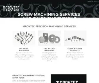 Grovtecmachining.com(GrovTec Precision Machining) Screenshot