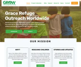 Grow-Worldwide.com(Grace Refuge Outreach Worldwide) Screenshot