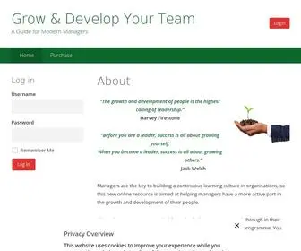 Growanddevelopyourteam.com(A Guide for Modern Managers) Screenshot